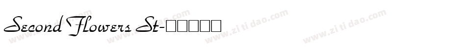 Second Flowers St字体转换